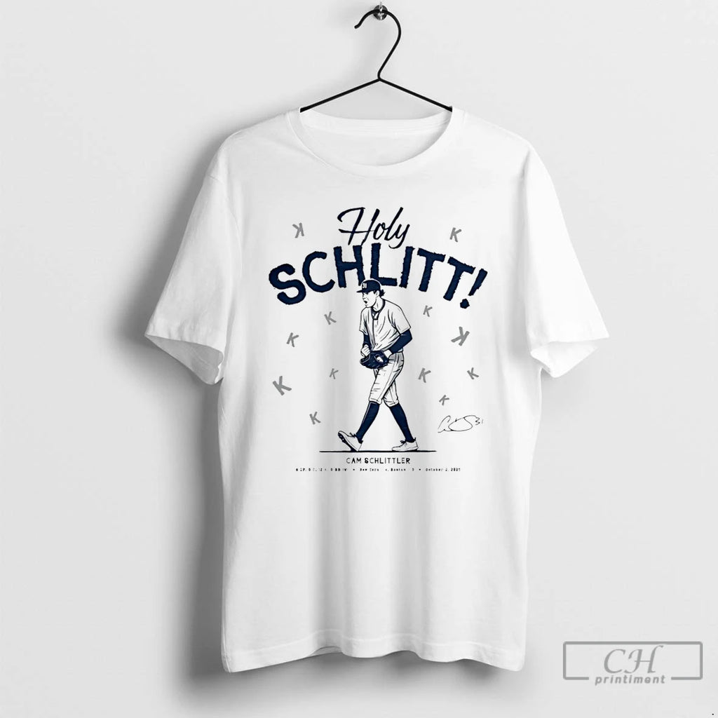 Classic Cam Schlittler Bronx New York Baseball Holy Schlitt T Shirts Hoodie Longsleeve