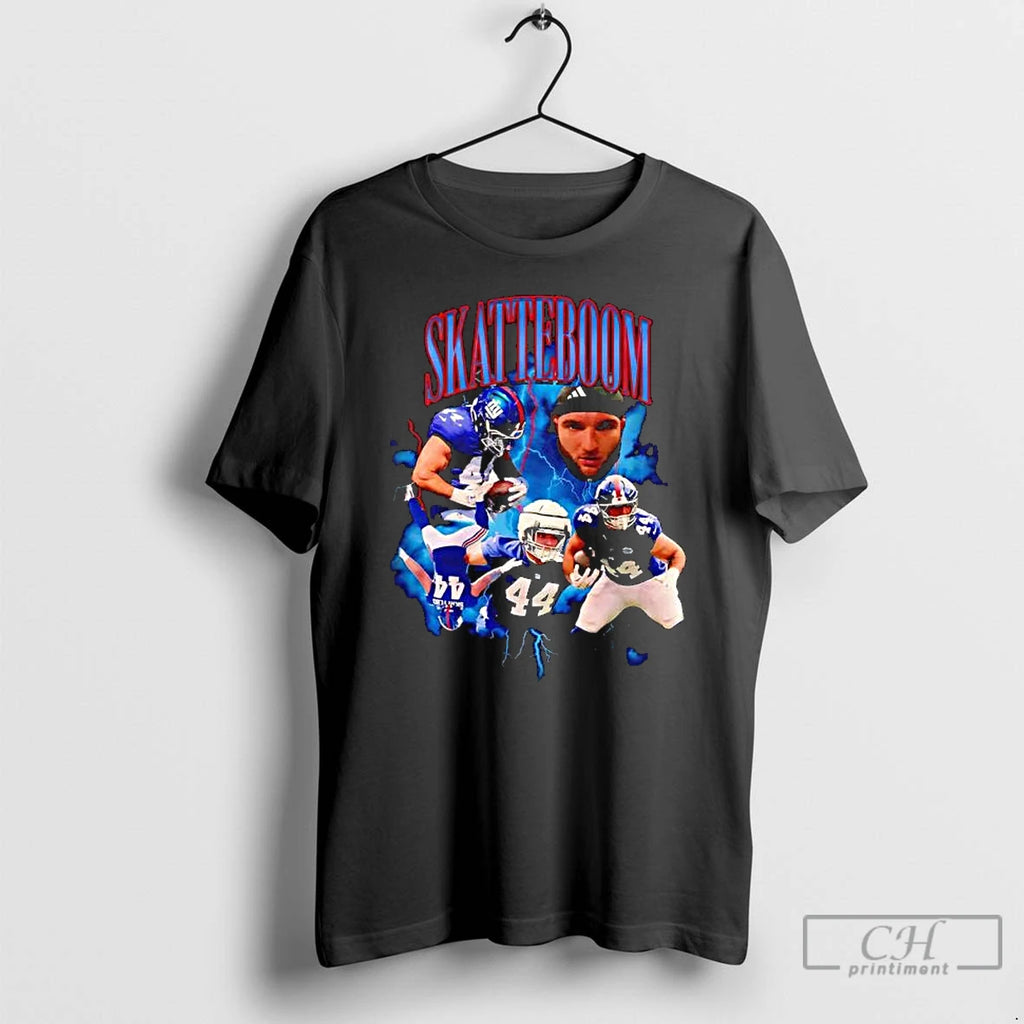 Classic Cam Skattebo New York Giants Football Skatteboom Graphic T Shirts Hoodie Longsleeve
