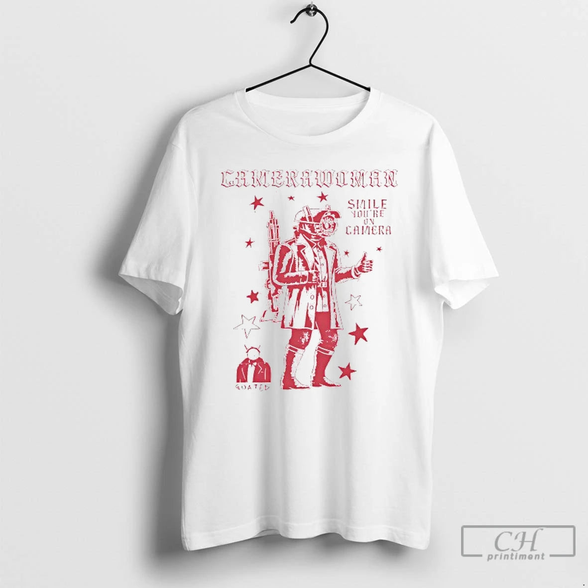 Classic Camerawoman Smile Youre On Camera T Shirts