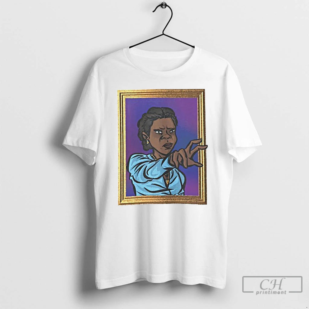 Classic Celie Caricature Graphic Mens White Tee T Shirts