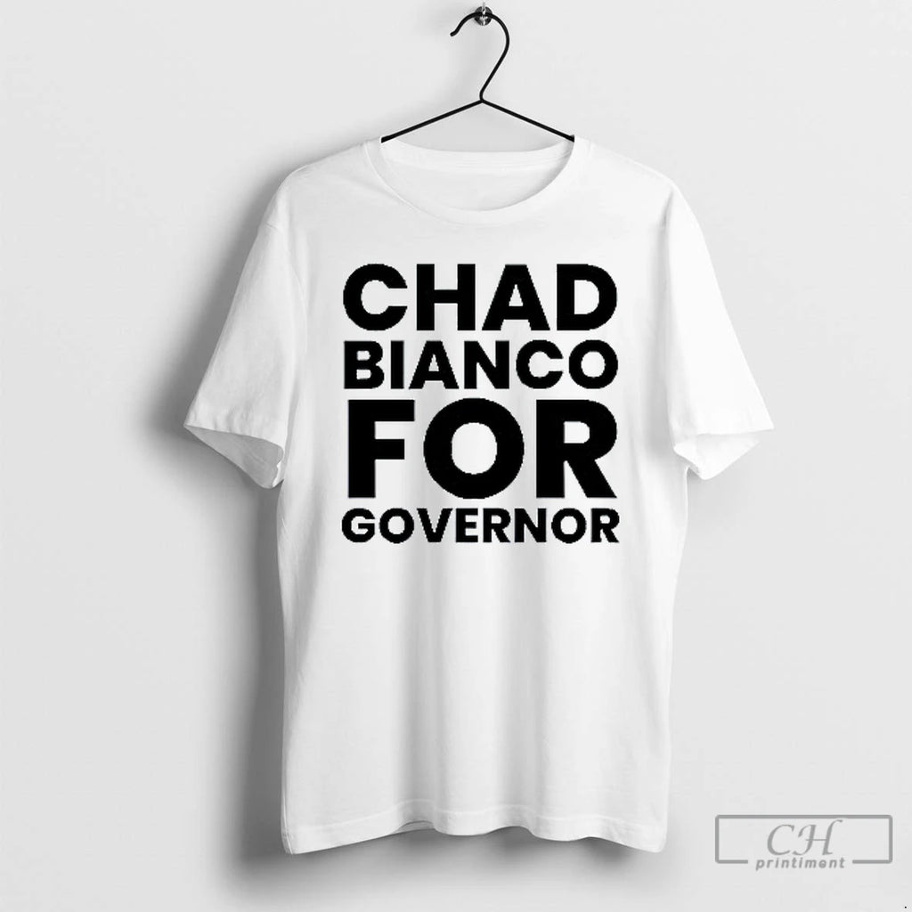 Classic Chad Bianco For Governor Mens White Tee T Shirts