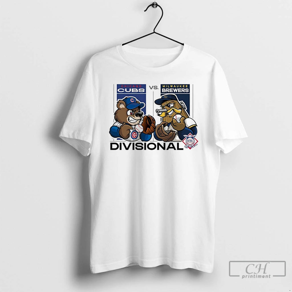 Classic Chicago Cubs Vs Milwaukee Brewers 2025 Mlb Divisional T Shirts Hoodie Longsleeve