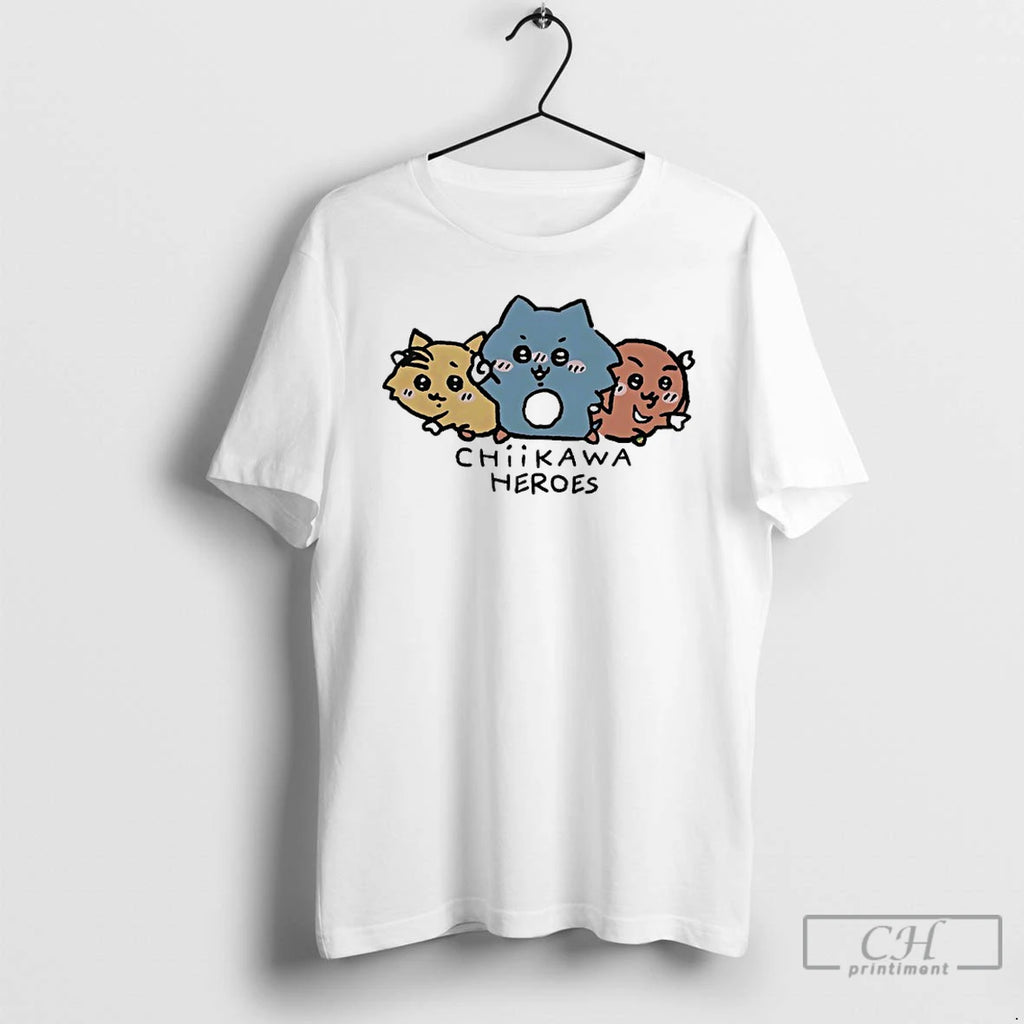 Classic Chiikawa Heroes T Shirts