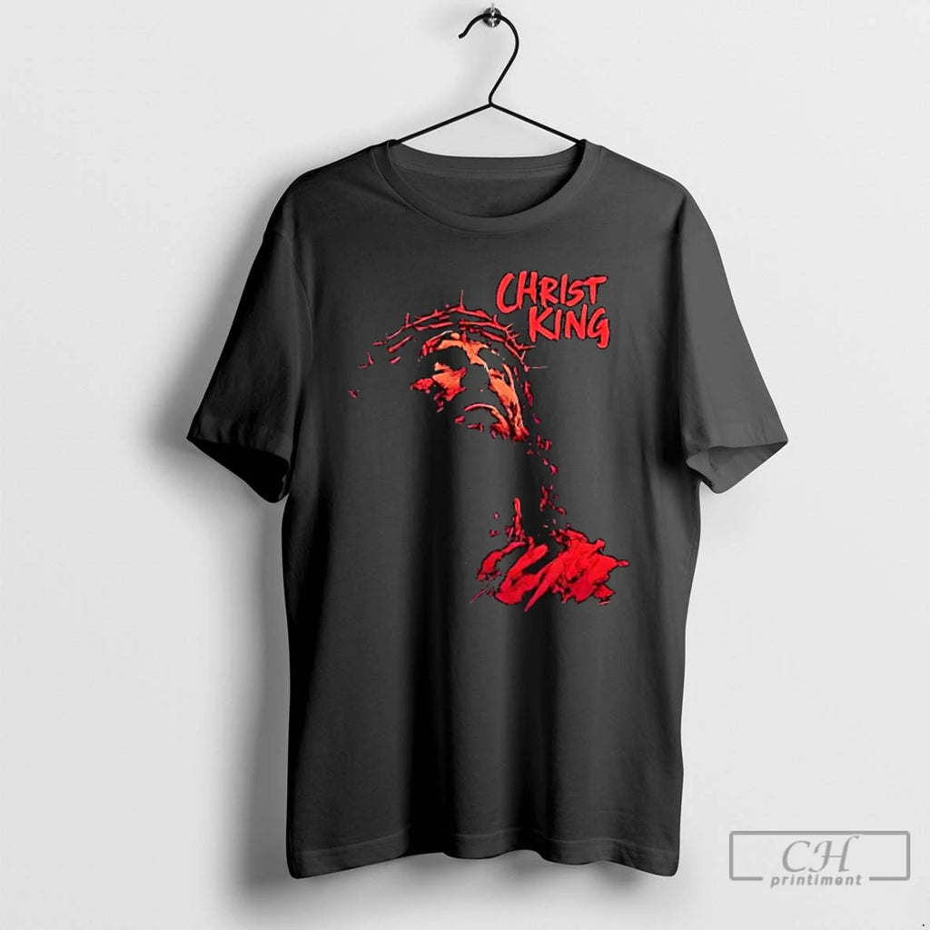 Classic Christ Is King Portrait T Shirts Hoodie Longsleeve