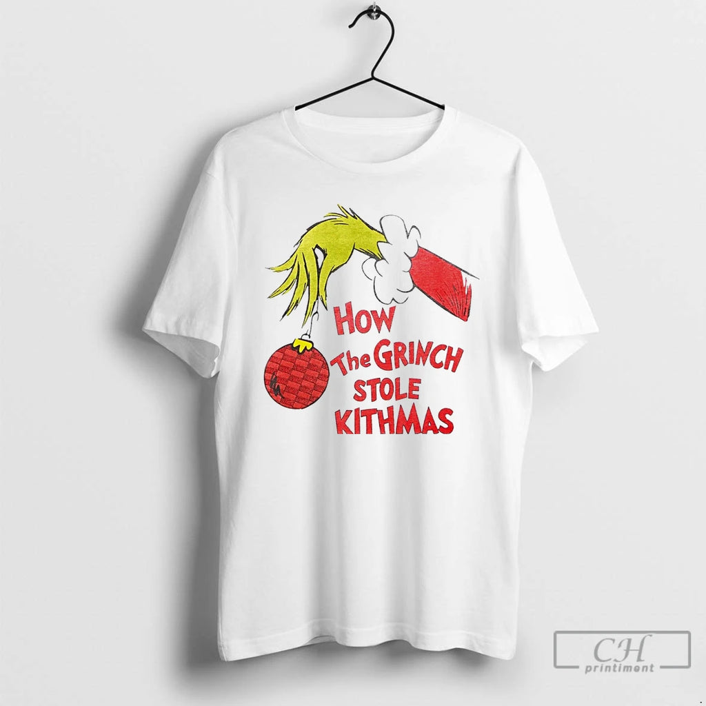 Classic Christmas How The Grinch Stole Kithmas White T Shirts