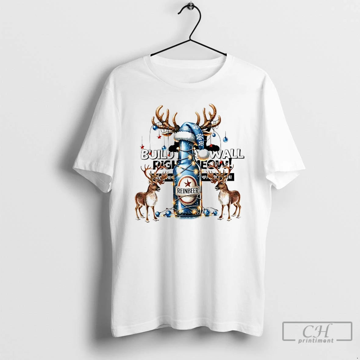 Classic Christmas Reindeer Beer T Shirts
