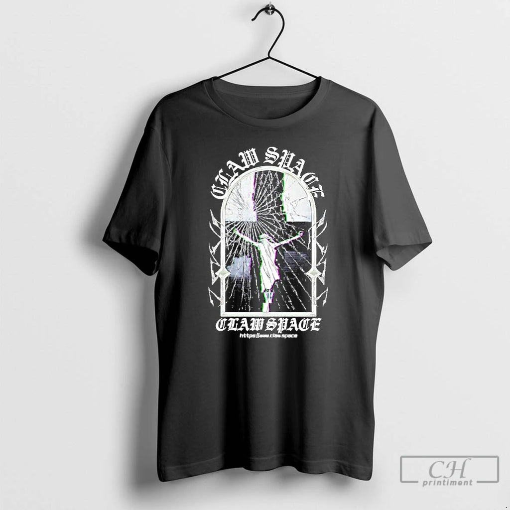 Classic Claw Space Mirror Broken T Shirts