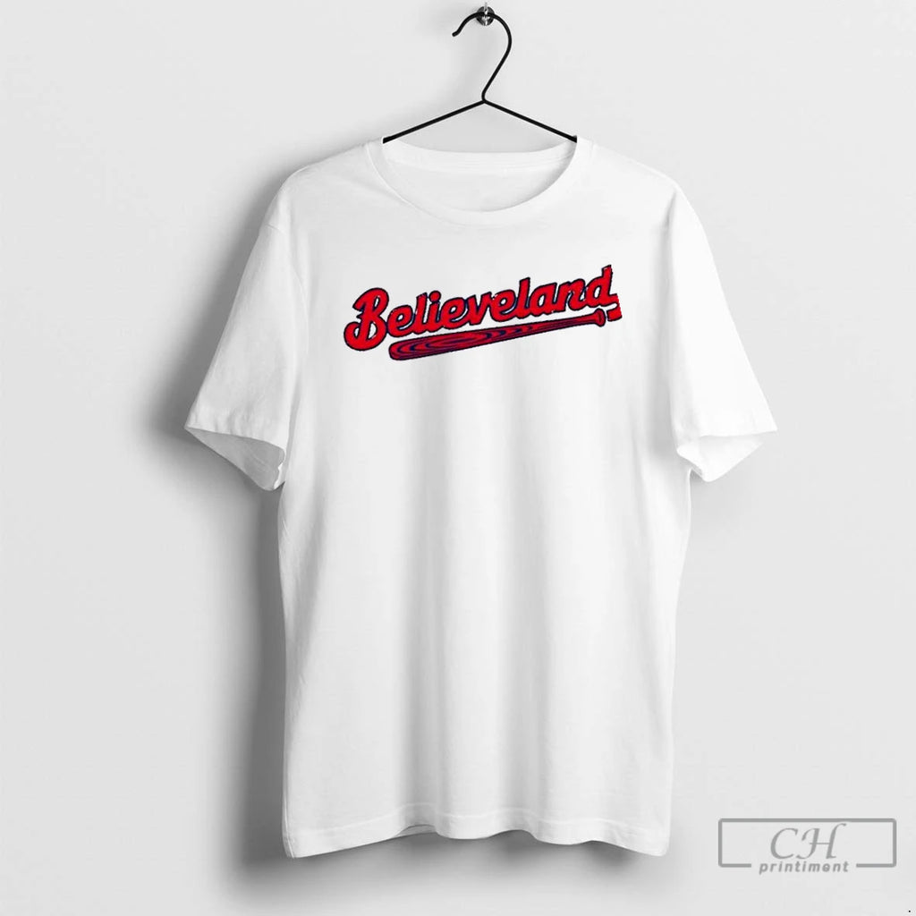 Classic Cleveland Guardians Believeland Baseball Script T Shirts Hoodie Longsleeve