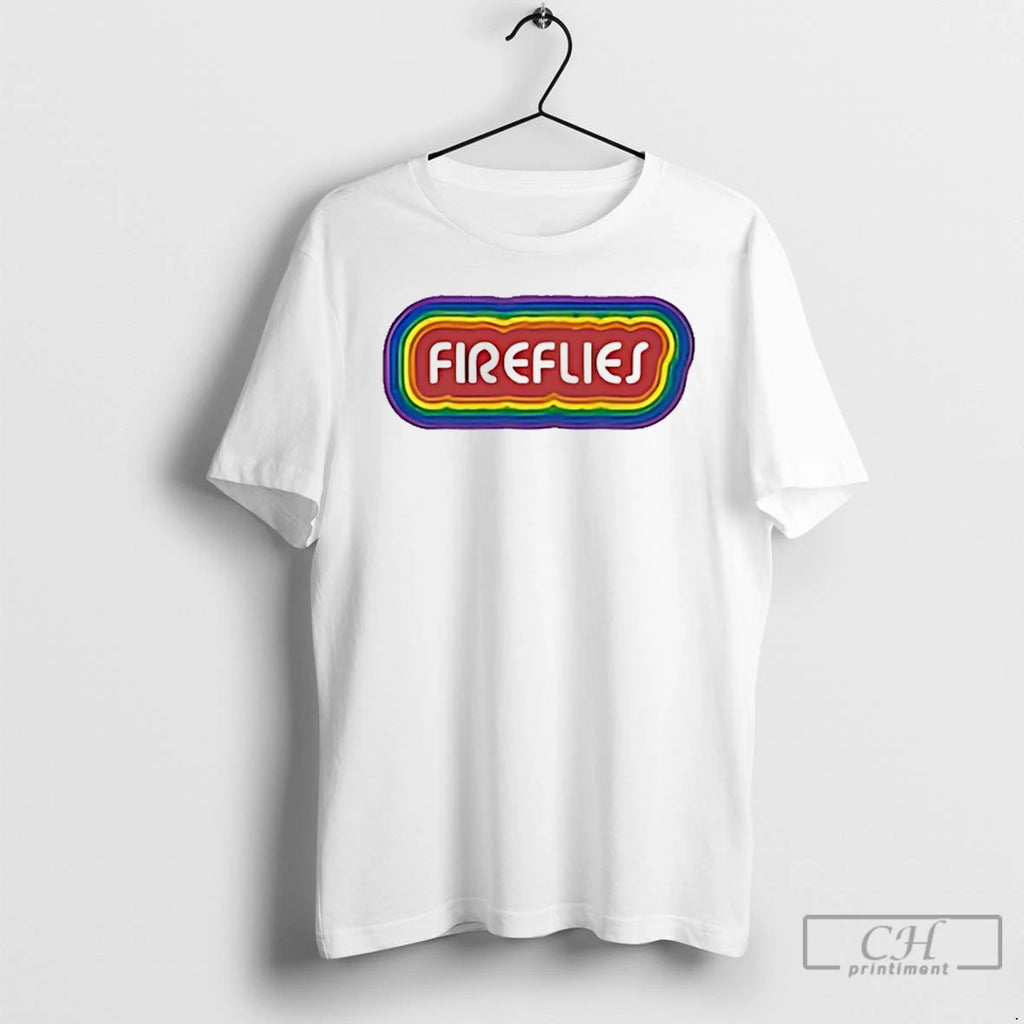 Classic Columbia Fireflies Retro Stacked T Shirts