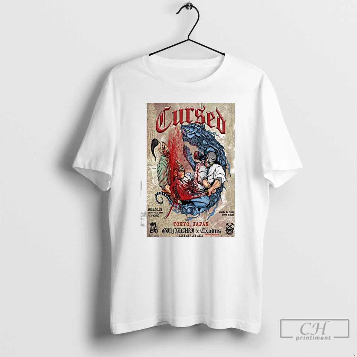 Classic Cursed Tokyo Japan October 29 2025 Concert T Shirts Hoodie Longsleeve