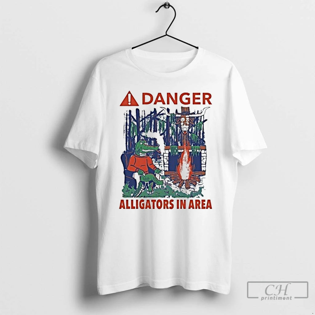 Classic Danger Alligators In Area Florida Gators Beat Texas Longhorns T Shirts Hoodie Longsleeve