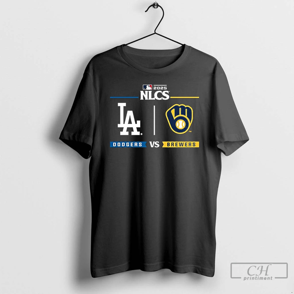 Classic Dodgers Vs Brewers 2025 Postseason Nlcs T Shirts