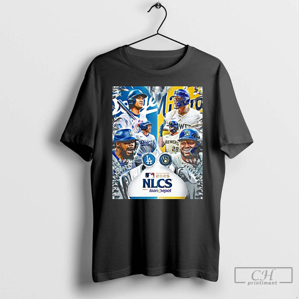 Classic Dodgers Vs Brewers 2025 Nlcs T Shirts