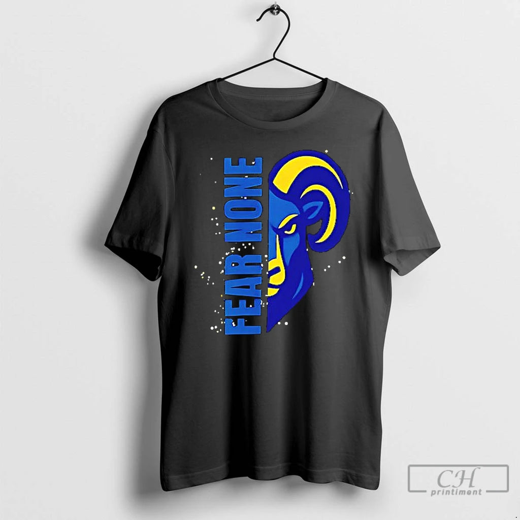 Classic East Coast Rams Fear None Logo T Shirs Sweater