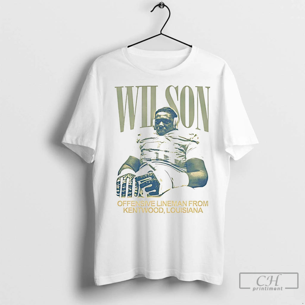 Classic Edwin Wilson Offensive Lineman From Kentwood Lousiana Vintage
