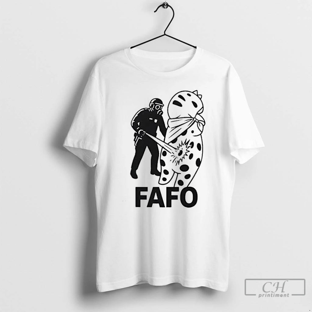 Classic Fafo A Police Officer In Riot Gear T Shirts Hoodie Longsleeve