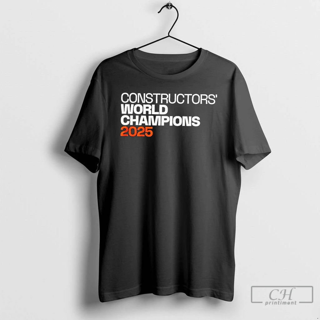 Classic Formula 1 Team 2025 Constructors Champions Mclaren 2 Sided T Shirts Hoodie Longsleeve