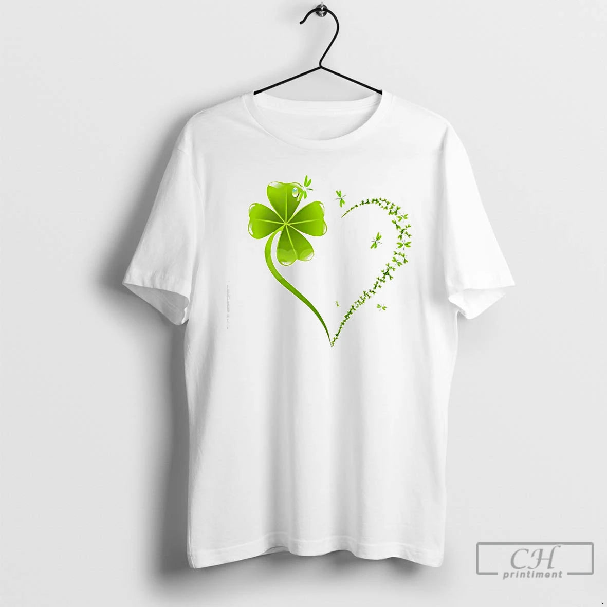 Classic Four Leaf Clover Heart St Patricks Day