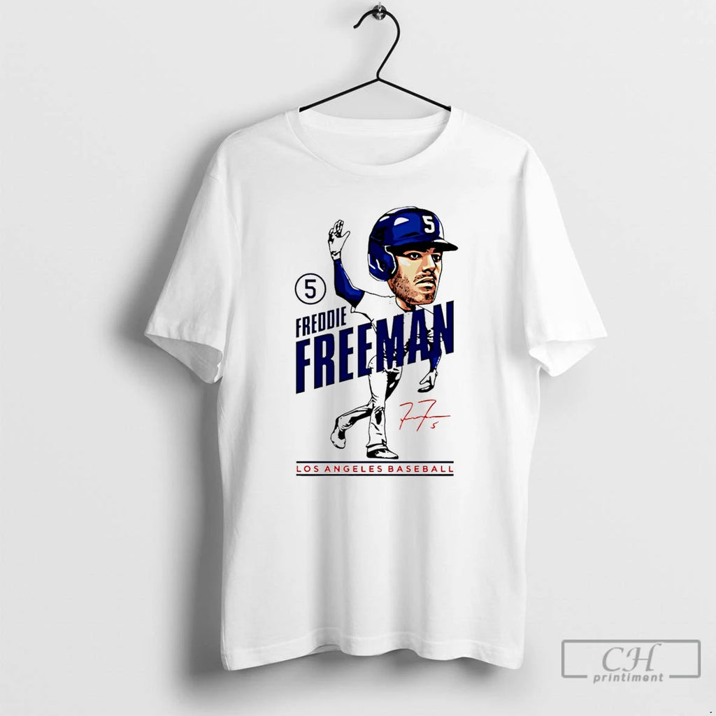 Classic Freddie Freeman Los Angeles Dodgers Caricature 2025 T Shirts Hoodie Longsleeve