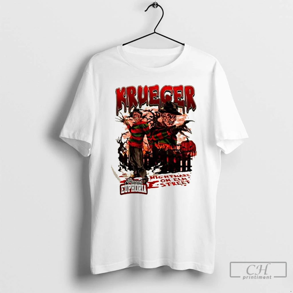 Classic Freddy Krueger Halloween Nightmare On Elm Street T Shirts Hoodie Longsleeve