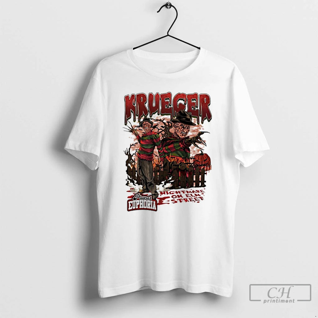 Classic Freddy Krueger Horror Halloween Nightmare On Elm Street T Shirts Hoodie Longsleeve
