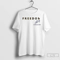 Classic Freedom Charlie Kirk Montana State Signature 2 Sided T Shirts Hoodie Longsleeve