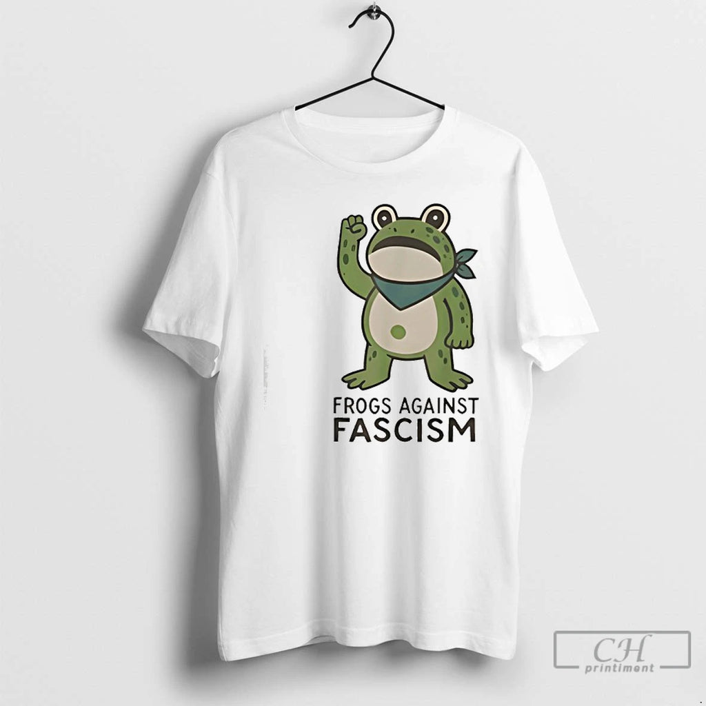 Classic Frogs Against Fascism Portland Frog Protest T Shirts