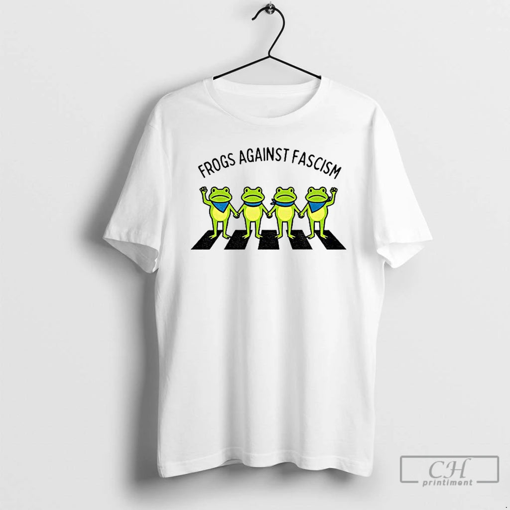 Classic Frogs Against Fascism Portland Frog Abolish Ice Anti Fascism Peaceful Protest T Shirts
