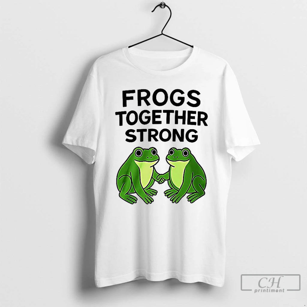 Classic Frogs Together Strong Funny T Shirts