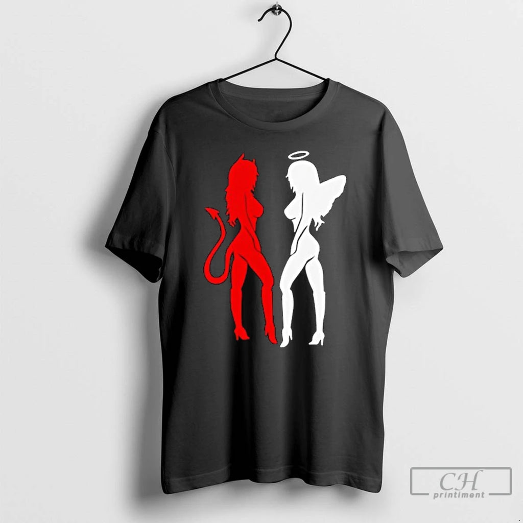 Classic Gemini Horoscope Red Devil White Angel T Shirts Hoodie Longsleeve
