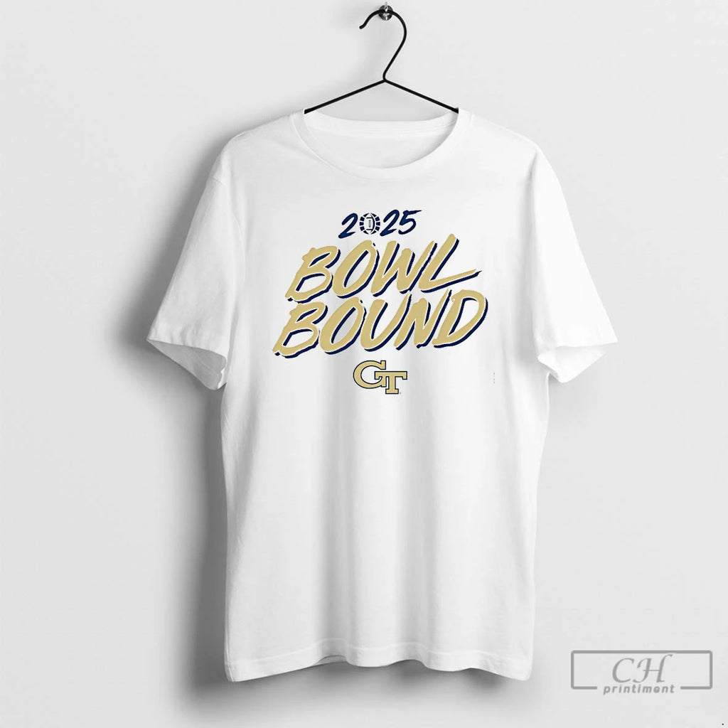 Classic Georgia Tech Yellow Jackets 2025 Bowl Bound Logo T Shirts