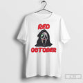 Classic Ghostface Red October Philadelphia Phillies Mens White Tee T Shirts
