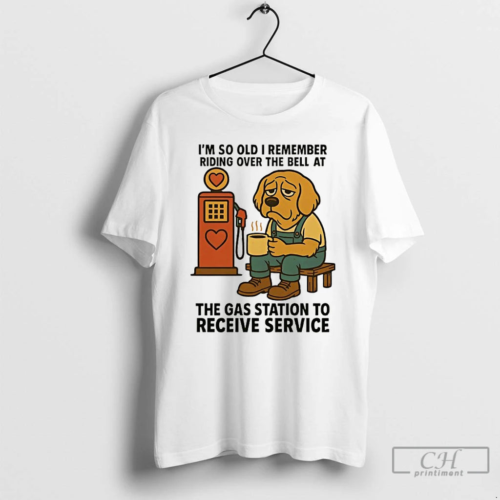 Classic Golden Retriever Im So Old I Remember Riding Over The Bell At The Gas