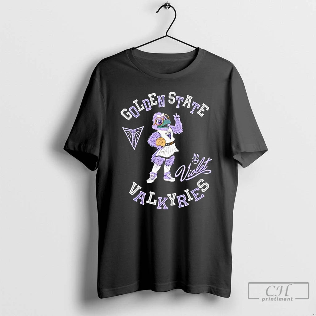 Classic Golden State Valkyries Violet Mascot T Shirts Hoodie Longsleeve