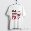 Classic Goldy Hockey State Minnesota Golden Gophers Mens White Tee T Shirts