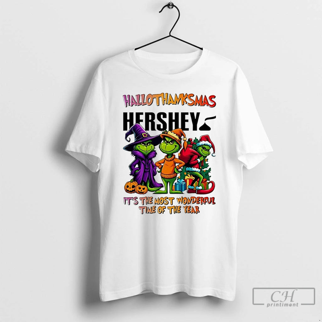 Classic Grinch X Hershey Its The Most Wonderful Time Of The Year 2025 Happy Hallothanksmas
