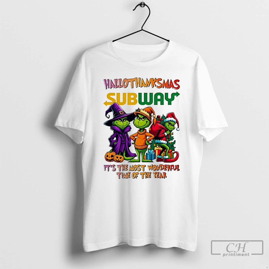 Classic Grinch X Subway Its The Most Wonderful Time Of The Year 2025 Happy Hallothanksmas