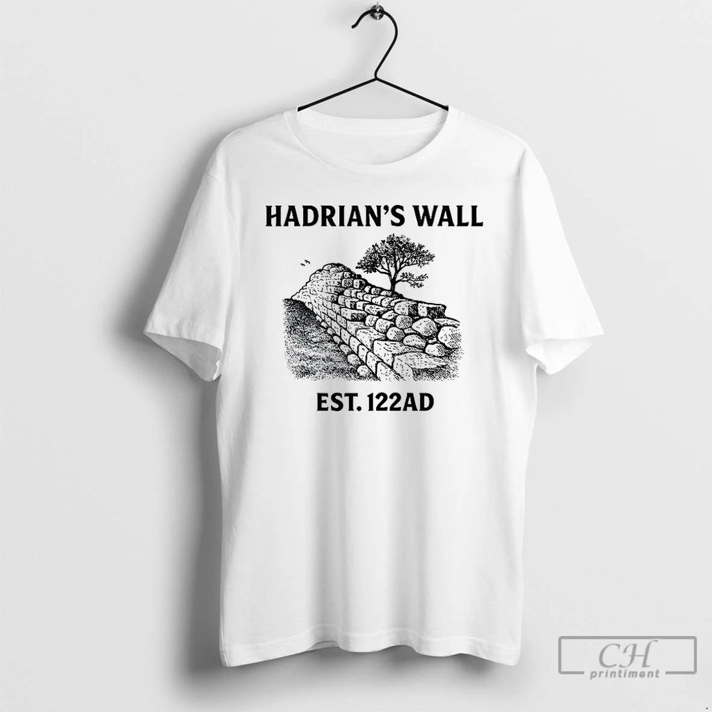Classic Hadrians Wall Est 122ad Ancient Rome T Shirts Hoodie Longsleeve