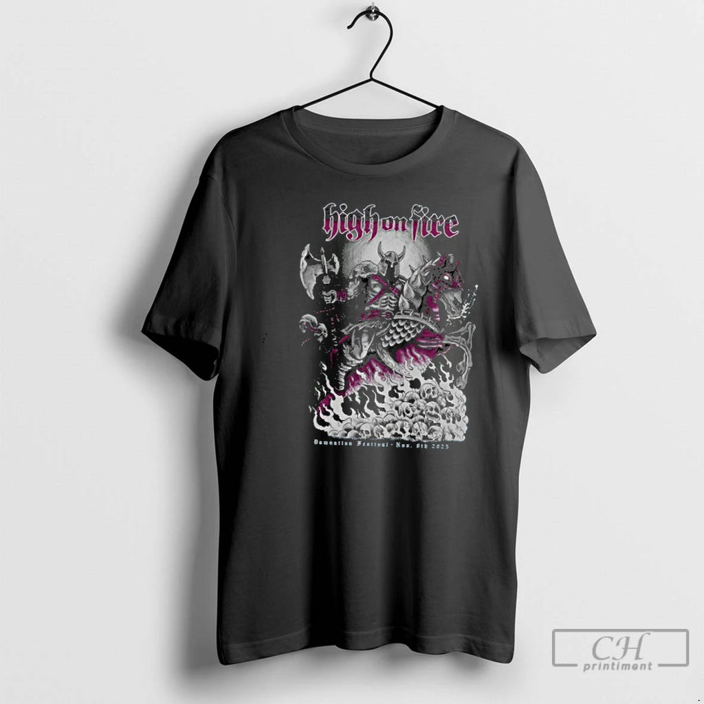 Classic High On Fire November 8 2025 Damnation Festival In Manchester Uk T Shirts