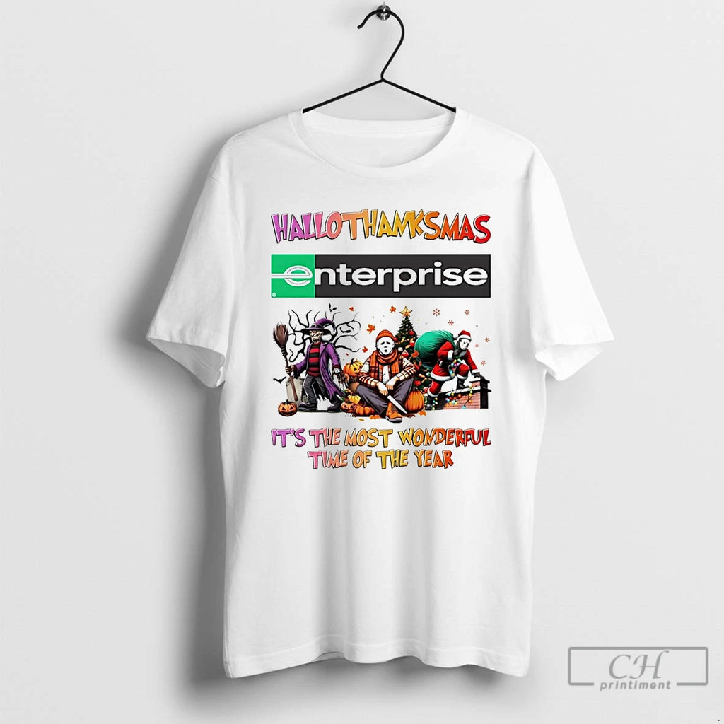 Classic Horror Movies Enterprise Hallothanksmas Its The Most Wonderful Time T Shirts Hoodie Longsleeve