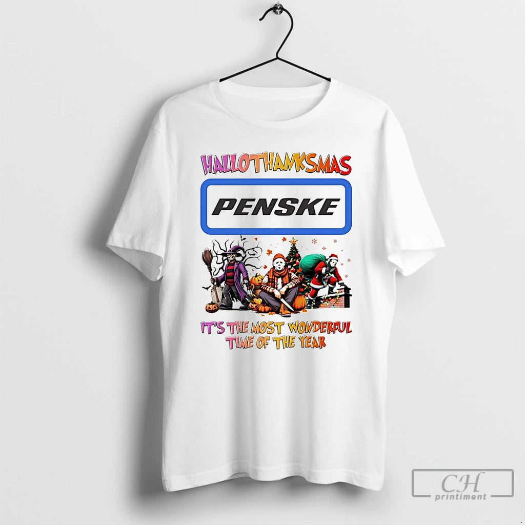 Classic Horror Movies Penske Hallothanksmas Its The Most Wonderful Time T Shirts Hoodie Longsleeve
