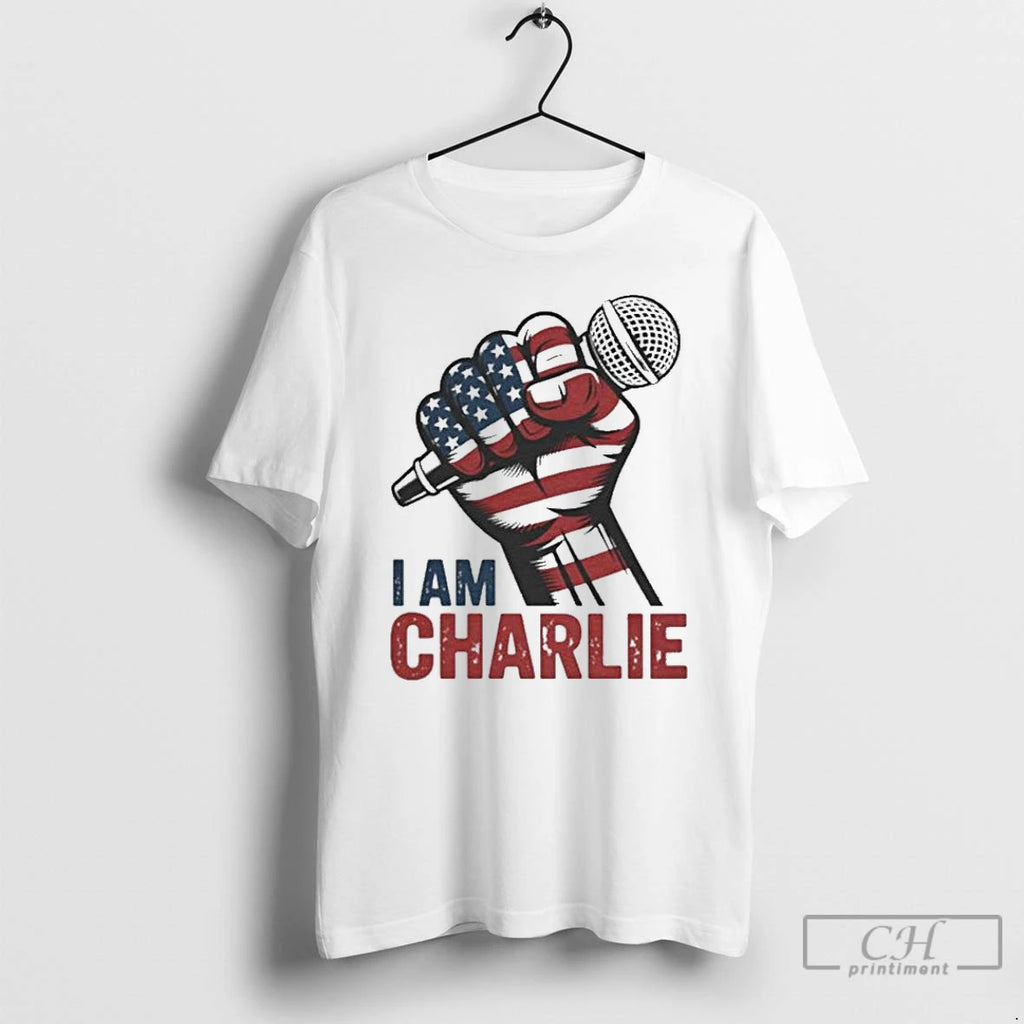 Classic I Am Charlie Kirk Statement T Shirts Hoodie Longsleeve