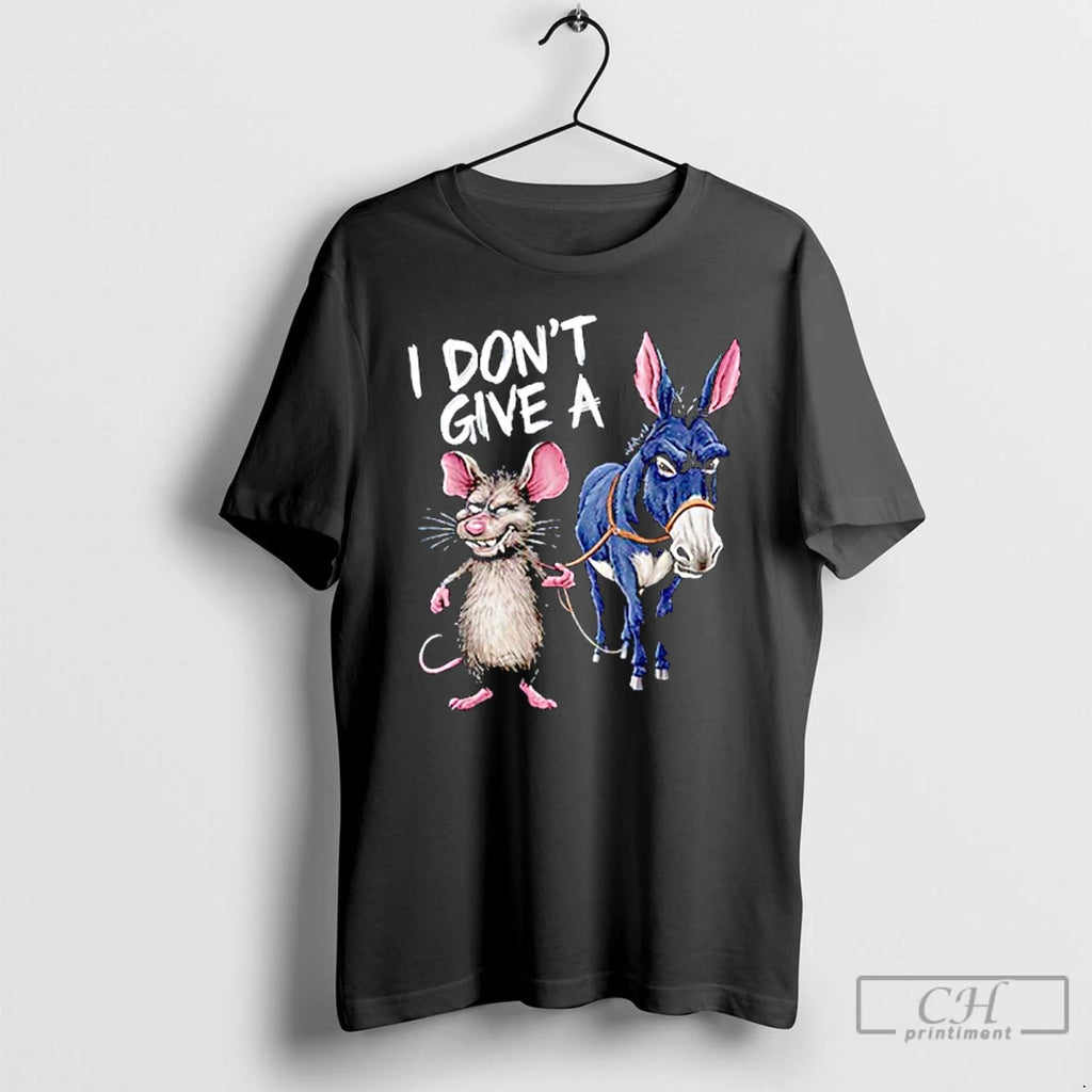 Classic I Dont Give A Rats Ass Mouse And Donkey T Shirts Hoodie Longsleeve