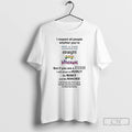 Classic I Respect All People Whether Youre Trans Straight Gay Bisexual Lgbt T Shirts