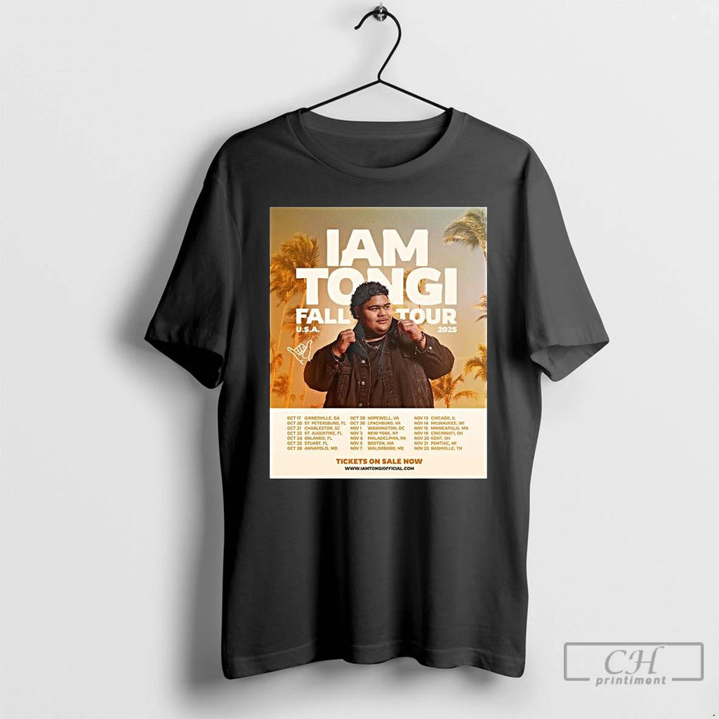 Classic Iam Tongi Fall Tour Usa 2025 Long Sleve T Shirts Hoodie Longsleeve