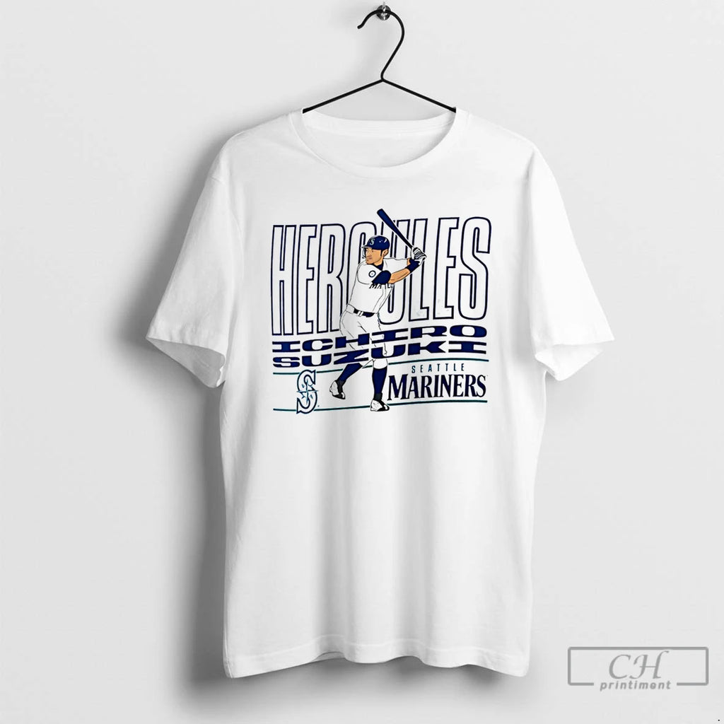 Classic Ichiro Suzuki Seattle Mariners Hercules Swing T Shirts Hoodie Longsleeve