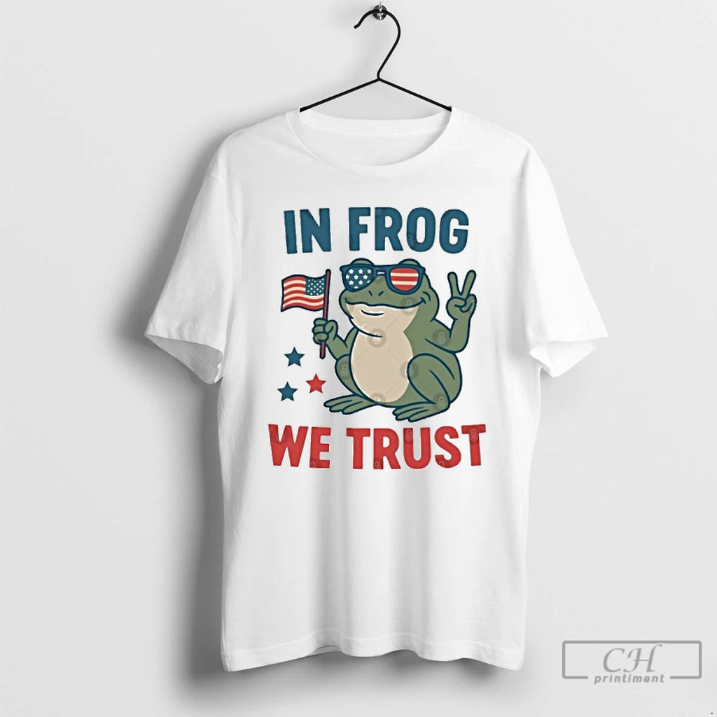 Classic In Frog We Trust Portland Frog T Shirts