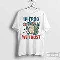 Classic In Frog We Trust Portland Frog T Shirts