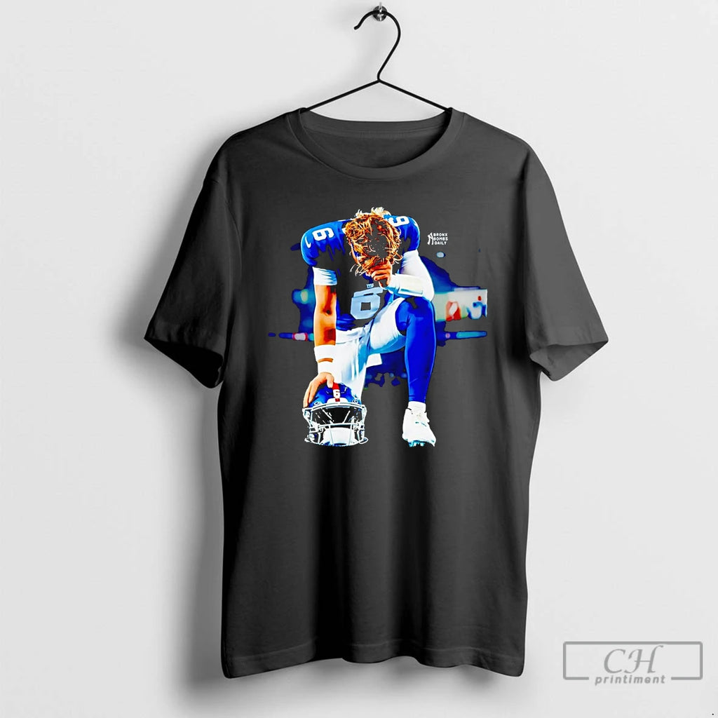 Classic In Jaxson Dart We Trust Ny Giants Helmet T Shirts