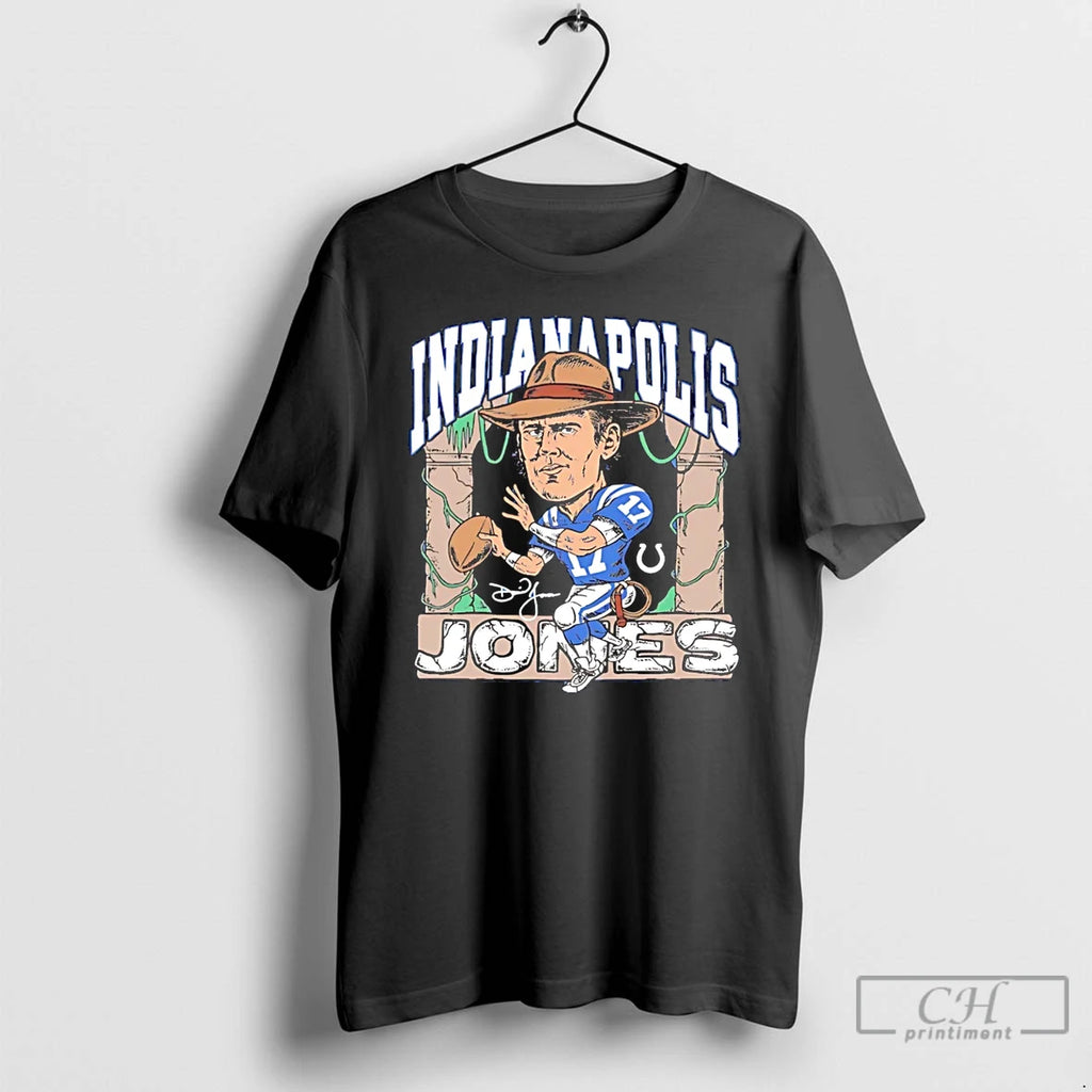 Classic Indianapolis Colts Daniel Jones Indianapolis Jones Caricature T Shirts Hoodie Longsleeve